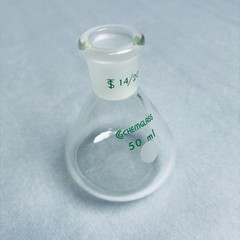 Chemglass Apollo Flask 50 ml Heavy Wall 14/20 Outer Joint – Lot of 3 Flasks