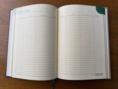 New/unused Hardcover Papier Finance Planner Blue 192 Pages 12 Months Any Year