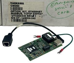 Yaskawa CM090 Ethernet Modbus TCP/IP Option Card Kit G5PFG7 Rev. 10 w/Accs.