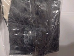 RARE SEALED 1 PAIR US MILITARY PPE CHEMICAL PROTECTIVE GLOVE BIOLOGICAL SUIT