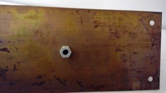 SOLID Satin BRASS Door Pull Plate Handle 14″ x 3-1/2″ w Back Plate