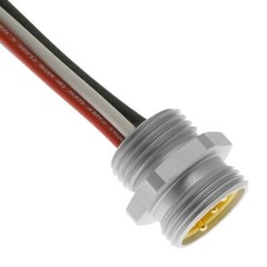 New MENCOM MIN-3MR-1 / MIN3MR1, MIN Size I, Receptacle, 3 Pole, Male Straight,