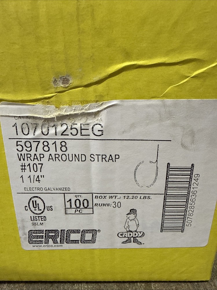 Nvent Caddy 1070125EG Wrap Around Strap 1-1/4 – ( 100 Pc )