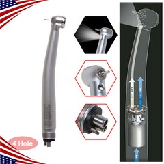 NSK STYLE Dental LED E-generator Fiber Optic High Speed Handpiece Turbine 4 Hole