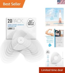 Freestyle 2 Sensor Covers 20 Pack – Durable, Water Resistant for 10-14 Days C…