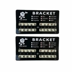 10 Packs Mini Dental Orthodontic Brackets Metal Braces Roth Slot.022 3-4-5 Hooks