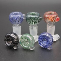 Lab Glass Slide Frit Popper Bubble Color Bowl 14 18mm Tobacco Hookah Bong