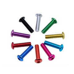 M3 M4 M5 M6 Aluminum Dome Head Socket Button Screws Hex Allen Bolts Coloured