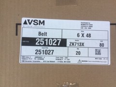 (Case of 20) VSM 251027 6″ x 48″ Abrasive Belt 80 Grit (NEW)
