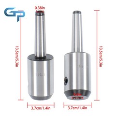 End Mill Tool Holder 5/8″ MT2 Morse Taper Adapter 3/8-16 Threaded Drawbar