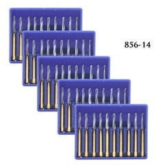 10-100PCS Dental Super Crown & Bridge Carbide Burs FG 856-014, FG Shank BOMAOER