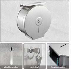 Commercial Jumbo Toilet Paper Dispenser with Shelf,Tissue Holders,9 Inch Roll of