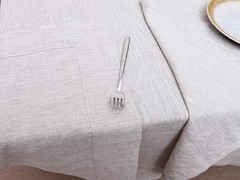 Linen Tablecloth 100% Pure Linen Table Cloth for Rectangle Tables Machine