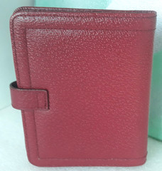 Franklin Covey ~ Ruby Genuine Leather Small Folio Organizer Cover ~ 6″ x 5″ ~New