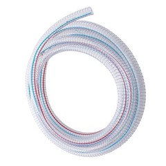 Reinforced PU Hose for Vacuum Cleaners 3/4 inch ID Steel Spiral Construction