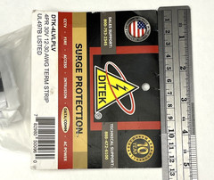 New Ditek DTK-4LVLPLV Surge Protector 4 Pair 30V 12-30 AWG Terminal Strip