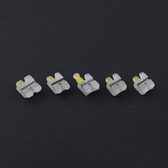 Orthodontic Bracket Ceramic Metal Slot Aesthetic Braces Roth 018 022 3M Clarity