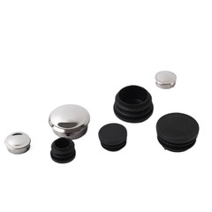 Plastic/Stainless Round End Cap For Tubing Pipe Inserts Bungs Feet Blanking Plug