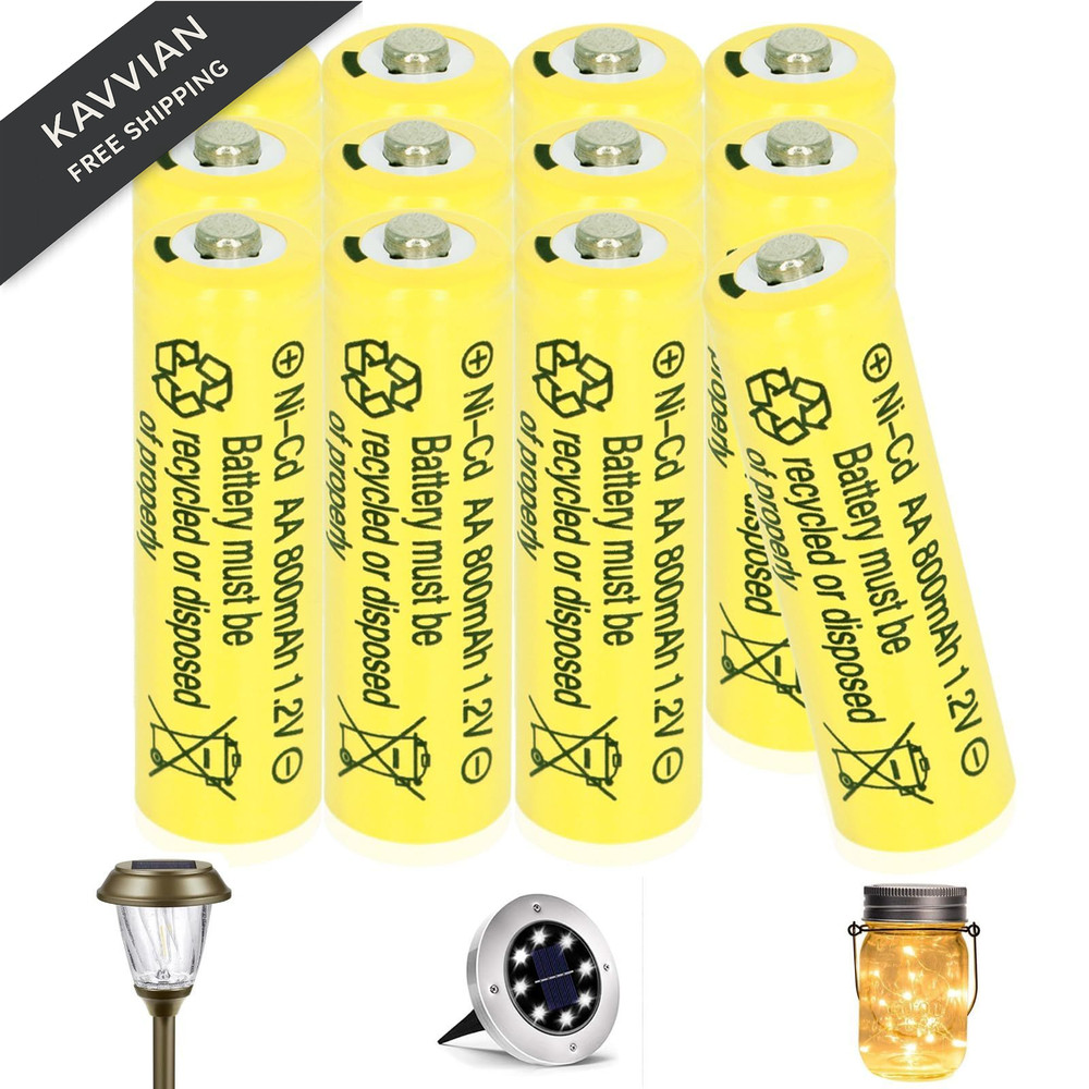Betmaxful 12 Packs 1.2V NI-CD AA 800mAh Nickel Cadmium Rechargeable…