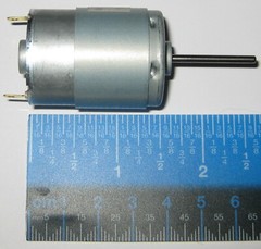 Mabuchi RS-385PH Motor – Long Shaft 2.3mm D. – 12V DC – Model Train Hobby Motor