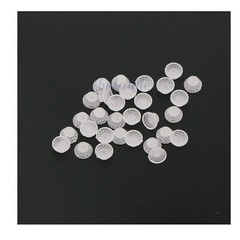 US 100Pcs Dental Ortho Lingual Buttons Ceramic/Metal Bondable Round Mesh Base