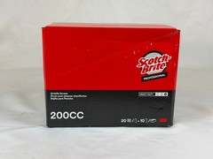Scotch-Brite 200CC Griddle Screen Pads, 4″ x 5 1/2″, Brown (10 Packs of 20) S6