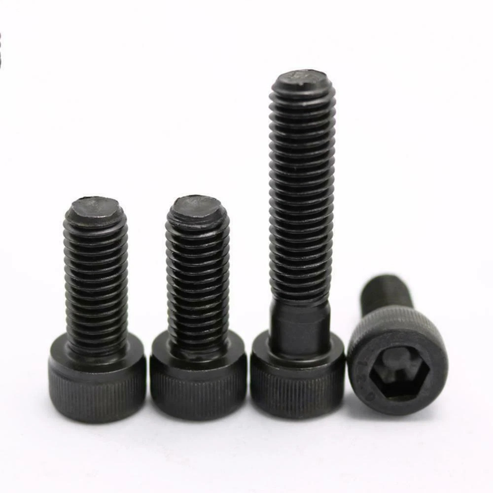 M1.6 M2 M2.5 M3 M4 M5 M6 Black Alloy Steel Hex Socket Cap Head Screw Bolt DIN912
