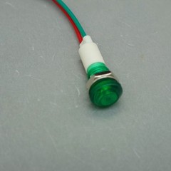 10Pcs 12V DC/AC 10mm GREEN Panel Mounting LED Indication Signal Pilot Lights USK