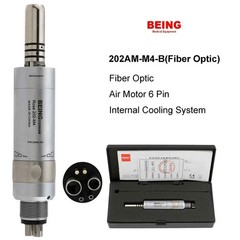 BEING Dental Fiber Optic LED Air Motor Low Speed Handpiece 6 Pin ISO E type KAVO