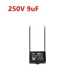 CBB61 9mfd 9uF 250V VAC 50/60Hz MOTOR START Ceiling Fan Capacitor US STOCK