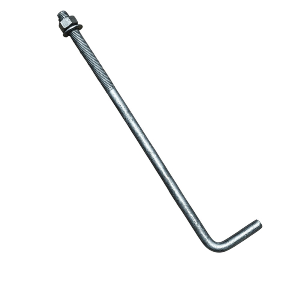 Sandbaggy 3/4″ x 18″ Threaded Concrete Anchor L-Bolts – Hot Dipped Galvanized