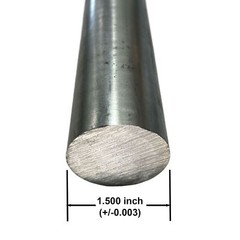 1.500 (1-1/2 inch) x 36 inches, 8620 Alloy Steel Round Rod, Cold Finished