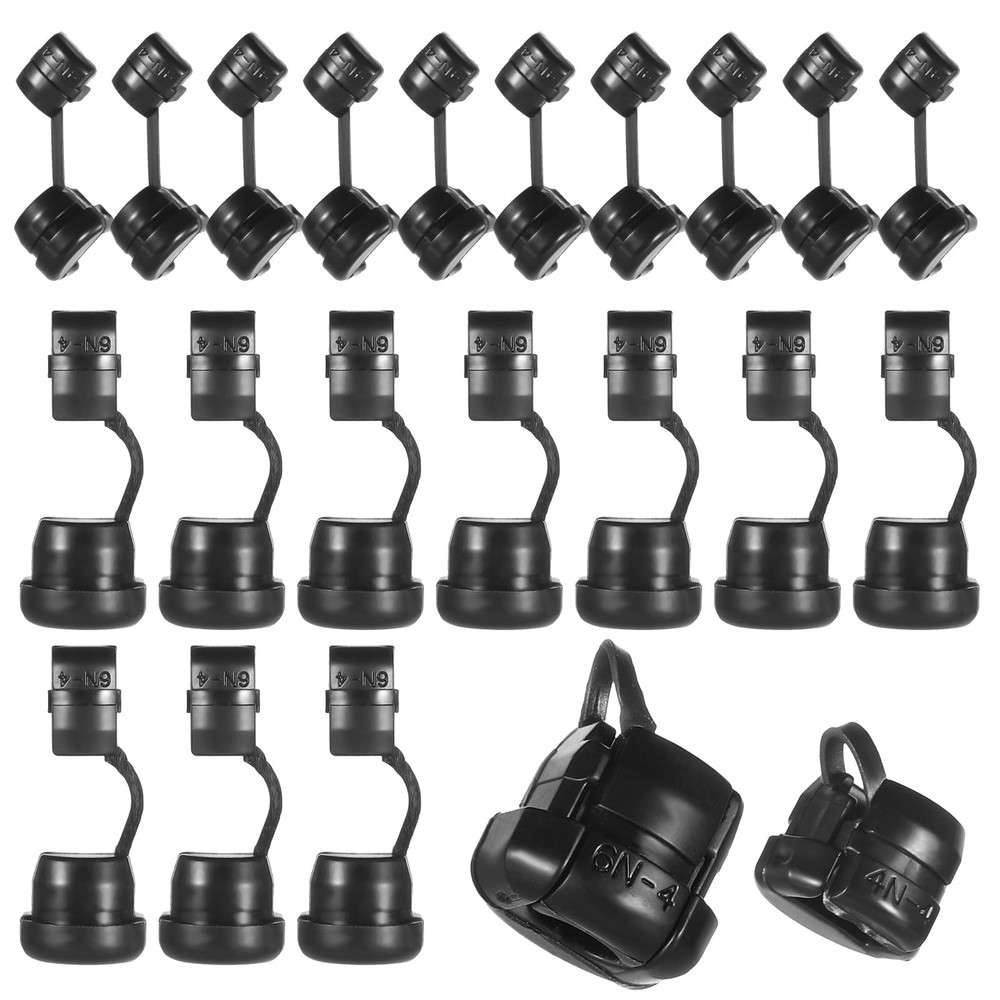 20Pcs 6N4 & 4N4 Round Strain Relief Cord Connector Power Cord Strain Relief B…