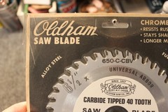 Oldham Circular 6-1/2″ Saw Blade Carbide Tipped 40 Tooth 650-C-CBV Sealed NEW