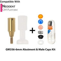 For NEODENT GRAND MORSE Locator Abutments 1-6mm GH & Overdenture Male Cap Kit