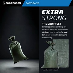 Sandbaggy 30 Green Sandbags –14×26 Sandbags For Sale Sandbag Bags Sand Bags
