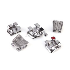10 sets Dental Orthodontics Metal Brackets Brace Mini Roth Slot.018″ Hooks 3-4-5