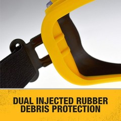 DEWALT DPG82-11 Concealer Clear Anti-Fog Dual Mold Safety Goggle, 1 Pair