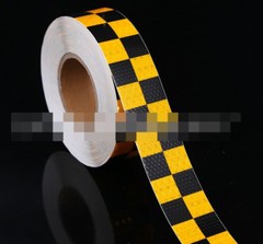 3M 10M 25M 46M Yellow and White DIY Safety Warning Reflective Strip Tape Sticker