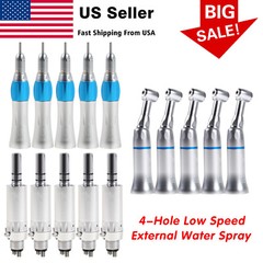 1/5/10Pcs Dental Low Speed Straight/Air Motor/Contra Angle Handpiece 2/4Hole YAD