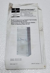 Industronic DS 001 E-BL1M Digital Intercom Station 301-451-800