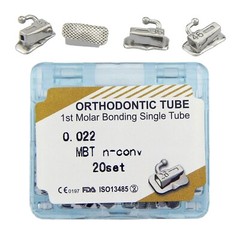 20 sets Dental Orthodontic Buccal Tubes 1st 2nd Molar Roth tubos de ortodoncia