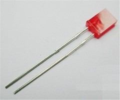 1000Pcs Red Led 2X5X7MM Rectangle Light Emitting Diode New Ic ee