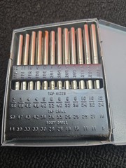 Huot Drill Bit Blank Index 1-60 USA PTD Hutchinson Cleveland Wire Gage Gauge