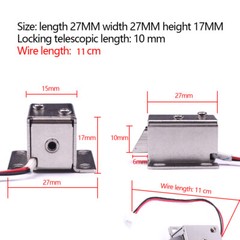 4PCS DC 12V Electric Lock Iron Security Assembly Solenoid Door Cabinet Drawer US