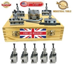 Quick Change Toolpost Set 10 Pieces Set T37 Mifords ML7 Wooden Box toolholder
