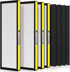 FLT4825 HEPA Filter B Replacement 4 Pack with Carbon Pre-Filters