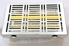 DETACHABLE 5 DENTAL SURGICAL AUTOCLAVE STERILIZATION CASSETTES FOR 20 INSTRUMENT