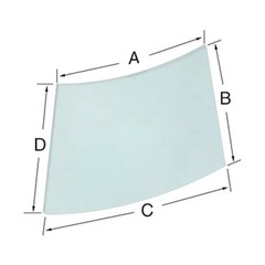 Cab Glass – Upper Windshield fits International 1086 1486 1586 3688 786 886 986