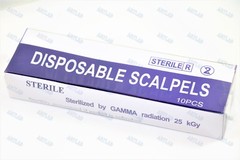 STERILIZED DISPOSABLE SCALPELS #21 PACK OF 10-SINGLE USE – DISSECTING, SURGICAL